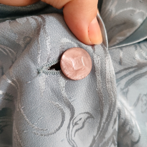 Light Blue Brocade Blazer - Picture 6 of 14